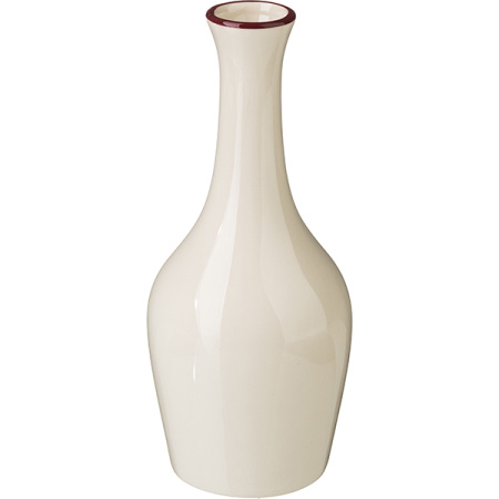 Ваза для цветов «Кларет»; фарфор; D=6,H=14см; бежев.,бордо