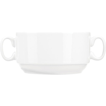 Бульон.чашка; фарфор; 300мл; D=10.5см; белый