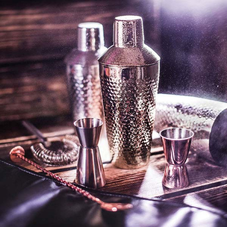 Ложка барная Probar 26 см с мадлером медная