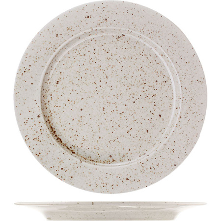 Тарелка мелкая «Лайфстиль»; фарфор; D=26см; песочн.