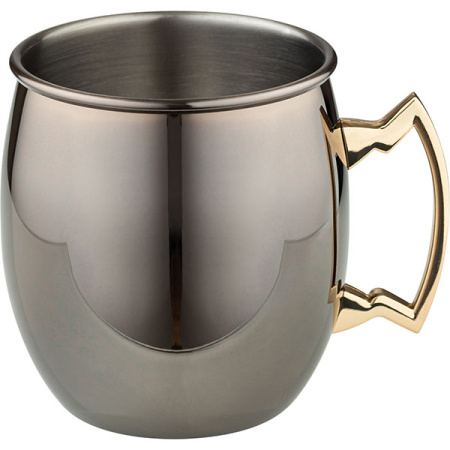 Кружка для кокт. «Московский мул» античный никель; сталь нерж.; 0.5л; D=85,H=100мм