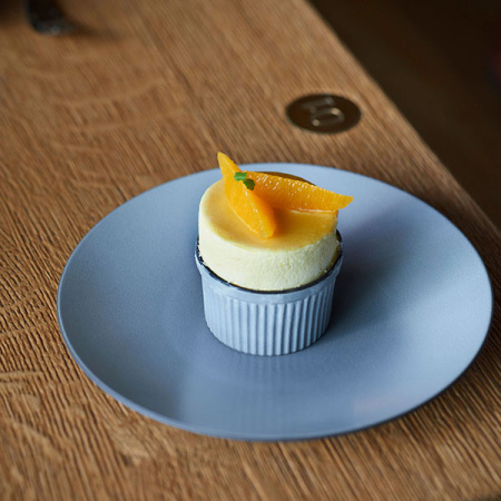 Тарелка  мелкая «Экинокс»; фарфор; D=21.5,H=2.5см; серый