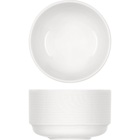 Салатник «Карат»; фарфор; 250мл; D=9,H=5.5см; белый