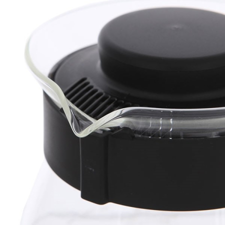 Чайник сервировочный Hario XVD-60B с черной пластиковой ручкой 600мл