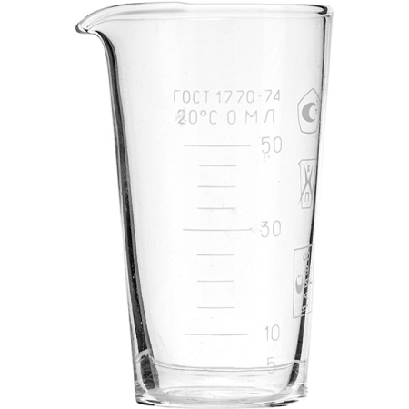 Мензурка мерная ТС ГОСТ-1770-74 HLP-2 50 мл стекло
