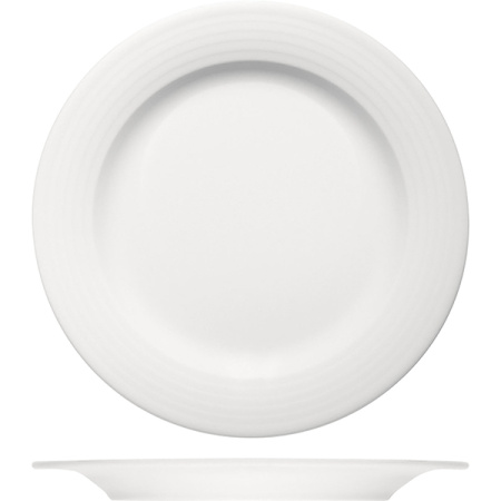 Тарелка мелкая «Диалог»; фарфор; D=20,H=1.5см; белый