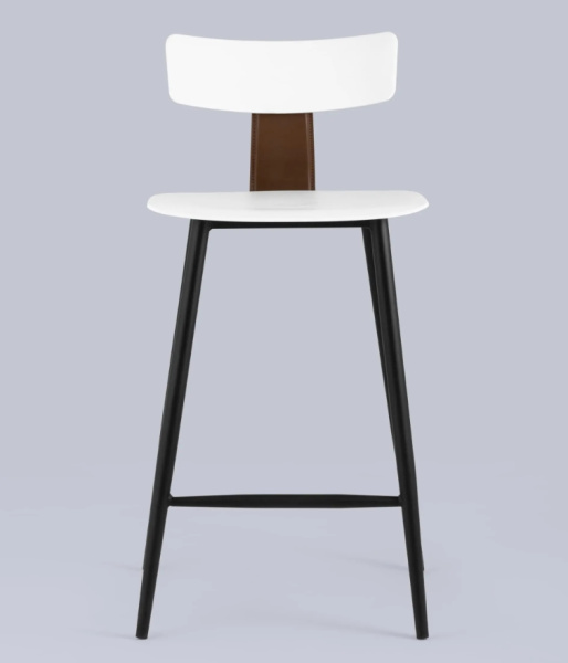 Стул полубарный ANT белый