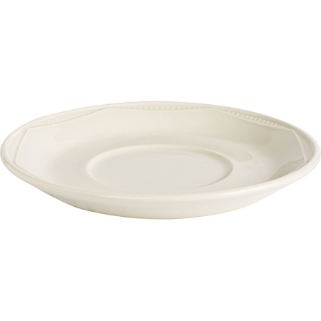 Блюдце «Айвори Монте Карло»; фарфор; D=16.5,H=2см; слон.кость