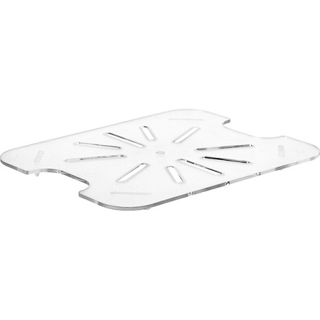 Полка дренаж. для гастр-ти (1/2); поликарбонат; H=1.5,L=26.8,B=21см; прозр.