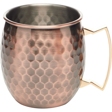 Кружка для кокт. «Московский мул» чеканная,античная медь; 0.5л; D=85,H=97мм