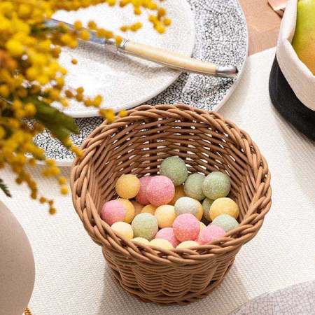 Нож для стейка; сталь нерж.,пластик; L=11/23см; металлич.,белый