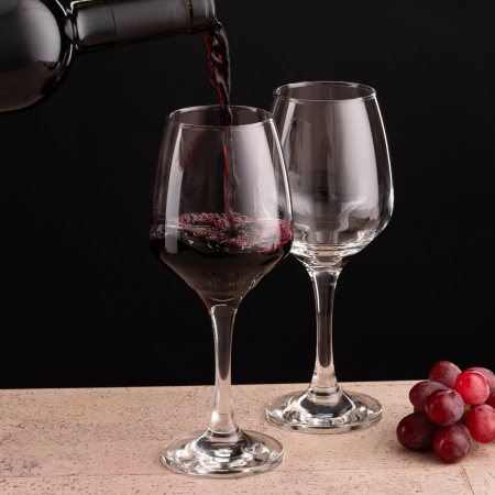 Бокал для вина «Изабелла»; стекло; 385мл; D=64,H=211мм; прозр.