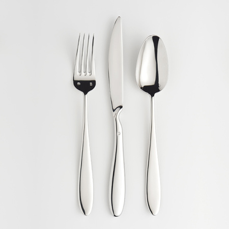 Нож столовый с ручкой эрго «Анзо»; сталь нерж.; L=233/110,B=15мм