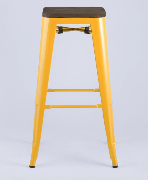 Стул барный TOLIX WOOD желтый