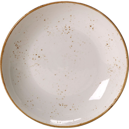 Салатник «Крафт»; фарфор; 1000мл; D=25.5,H=3.5см; белый