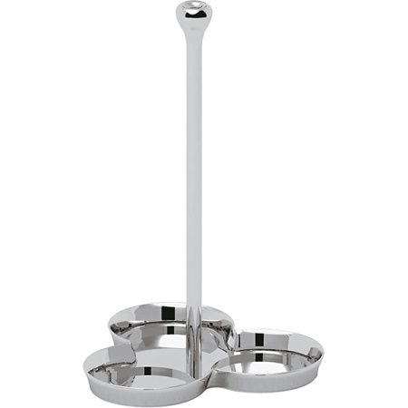 Менажница тройная; сталь нерж.; H=18.2,L=11,B=11см; металлич.