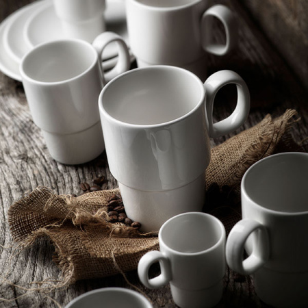 Кружка «Лив»; фарфор; 227мл; D=7.2,L=10.5см; белый