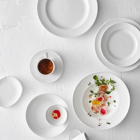 Тарелка мелкая «Спайро»; фарфор; D=28,H=2.5см; белый