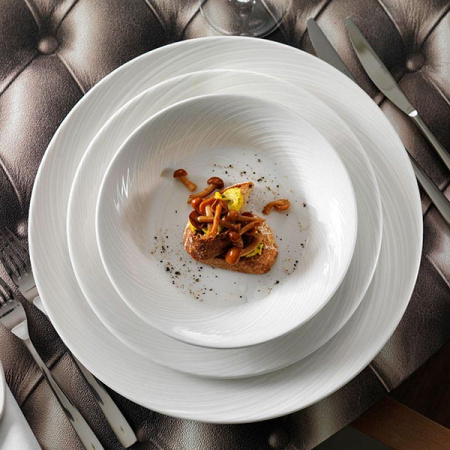 Салатник «Спайро»; фарфор; 300мл; D=16,H=5см; белый