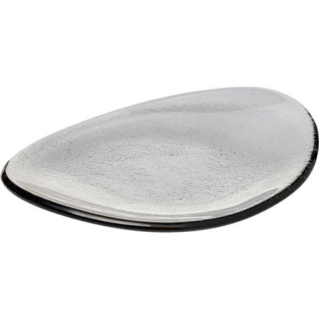 Блюдо овал. «Элла»; стекло; L=20,B=14см; серый