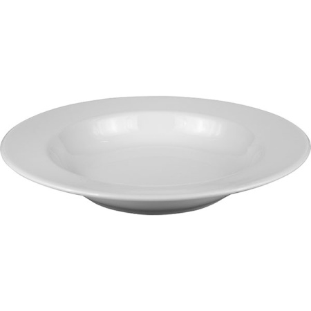 Тарелка глуб. «Тренд»; фарфор; 450мл; D=24см; белый