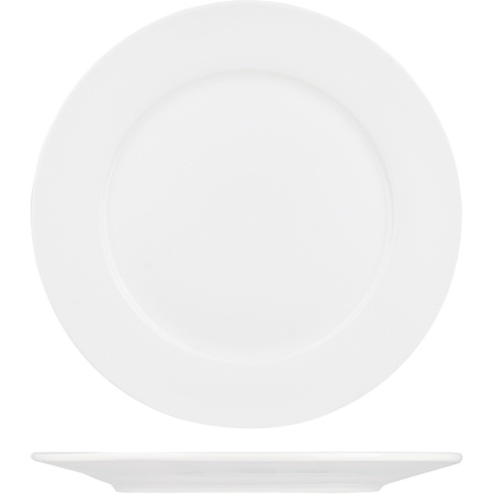 Тарелка мелкая «Кунстверк»; фарфор; D=30,H=2.5см; белый