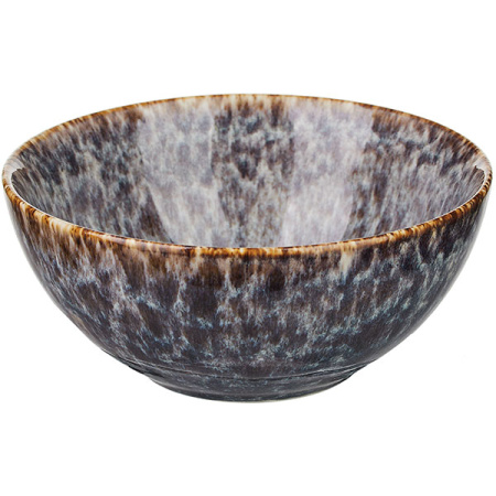 Салатник «Стоун»; фарфор; 750мл; D=16,H=6.5см; сине-серый