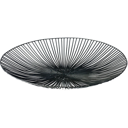 Ваза для фруктов; металл; D=50,H=7см; черный