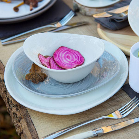 Салатник «Скейп»; фарфор; 110мл; D=13см; белый