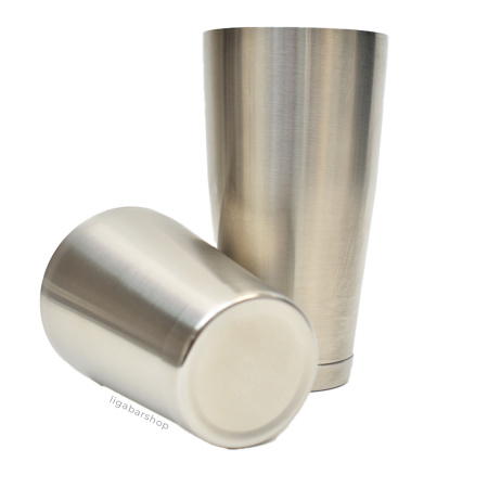 Шейкер Lumian Kenko Boston Tin & Half Tin 18-28 oz матовое серебро