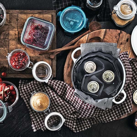 Фото Банка для сыпуч. продук. «Фидо»; стекло; 0.55л; D=9.5,H=9.2см; прозр. Банка для сыпуч. продук. «Фидо»; стекло; 0.55л; D=9.5,H=9.2см; прозр.