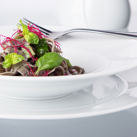 Тарелка глубокая «Экселенси»; фарфор; 400мл; D=22.5,H=4см; белый