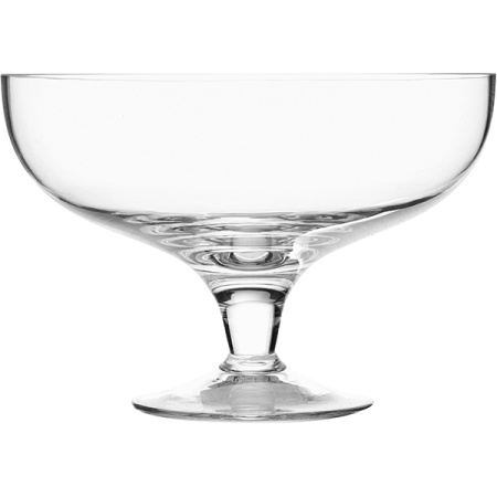 Ваза для фруктов; стекло; D=20.5,H=13.5см; прозр.