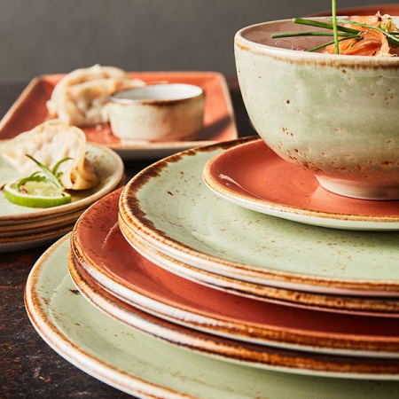 Тарелка мелкая «Крафт»; фарфор; D=30,H=2см; терракот