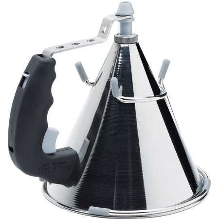 Воронка-дозатор для конд.изд.с клапаном с подставкой; 0.8л; металлич.