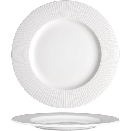 Тарелка  мелкая «Уиллоу»; фарфор; D=28.5см; белый