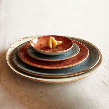 Тарелка мелкая «Крафт»; фарфор; D=20,H=1.5см; терракот