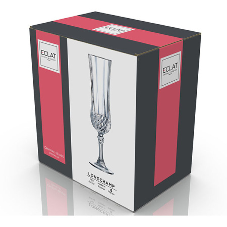 Бокал-флюте «Лонгшамп»; хр.стекло; 140мл