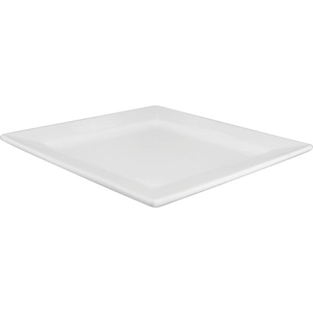 Тарелка квадратная «Кунстверк»; фарфор; L=24.3,B=24.3см; белый
