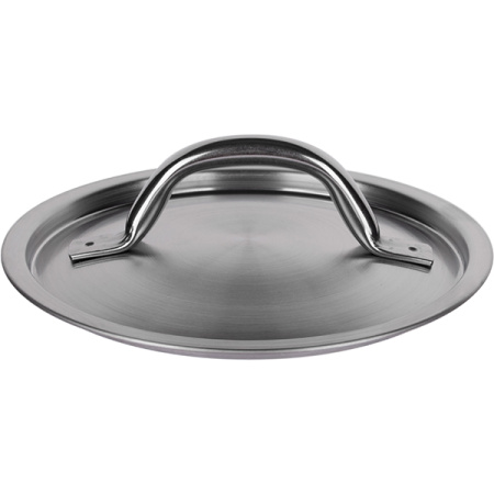Крышка; сталь нерж.; D=14,H=4см; металлич.