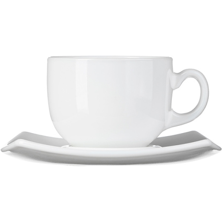 Набор кофейных пар Квадрато 6 шт, 90 мл, белый