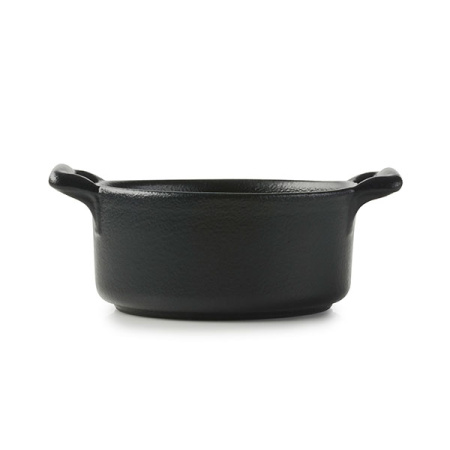 Форма для запек.овал.; фарфор; 80мл; H=4.2,L=7.5,B=7см; черный