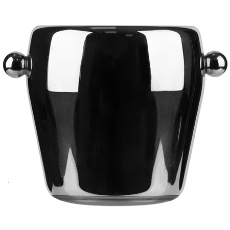 Емкость для льда; сталь; 1.1л; D=12,H=12.2,B=15.5см; металлич.