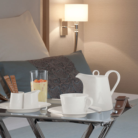 Чашка чайная «Пьюрити»; фарфор; 260мл; D=9см; белый