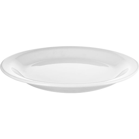 Тарелка мелкая «Америка»; фарфор; D=26.5,H=2.5см; белый