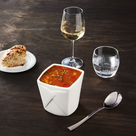 Салатник «Фджордс»; фарфор; D=11.5,H=10.5см; белый