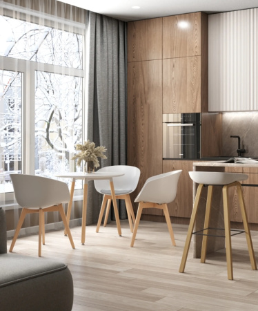 Стул барный LIBRA БЕЛЫЙ