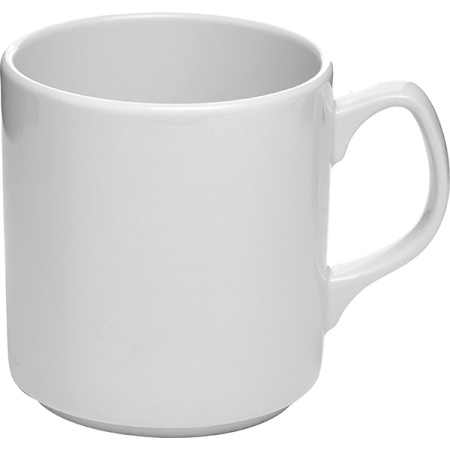 Кружка «Симплисити Вайт»; фарфор; 340мл; L=11.5см; белый