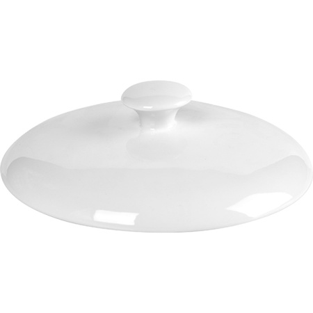 Крышка для супницы 1101 0334 «Симплисити вайт»; фарфор; D=20,H=1.7,L=35.5,B=25.5см; белый