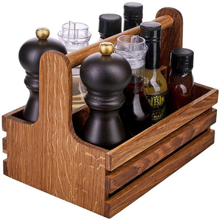 Ящик для кондиментов; дуб; H=18,L=24.5,B=16.5см